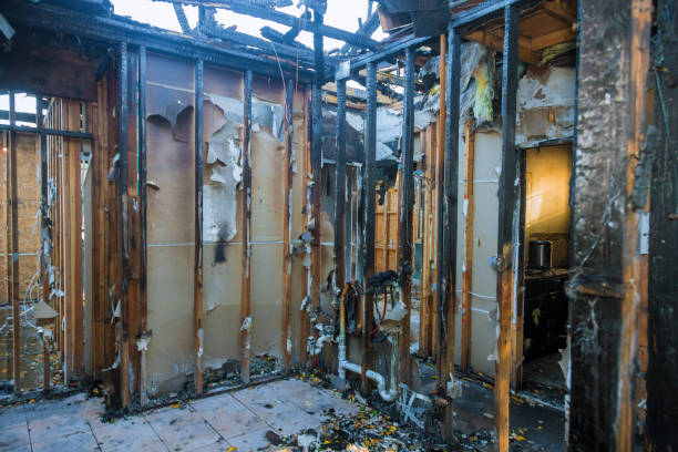 Professional Fire Damage Removal technician working in Masonic Home, KY